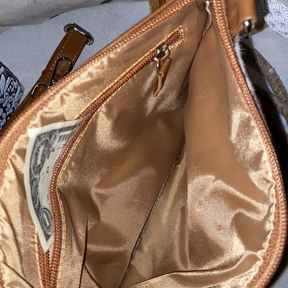 New Handmade Real Cowhide Leather Crossbody Purse Handbag Hair On#3741 - Picture 3 of 4